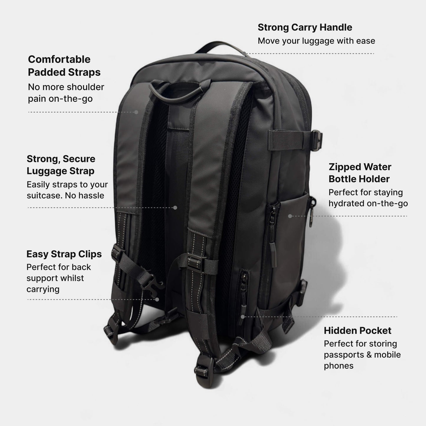 VAILBAG Matte Travel Backpack 60L