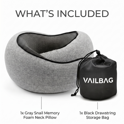 Memory Foam Travel Pillow