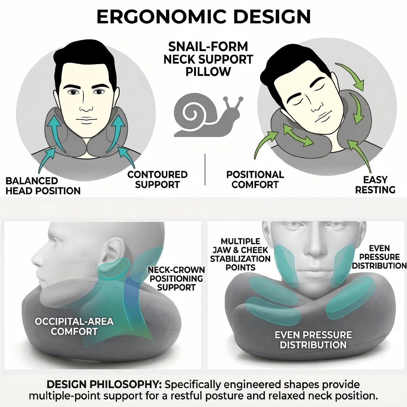 Memory Foam Travel Pillow
